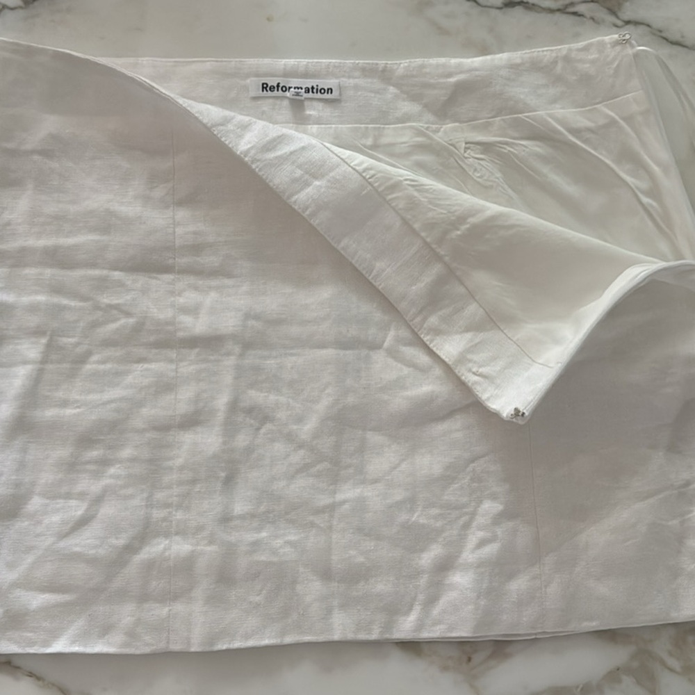 Reformation Linen Skirt Size 6
